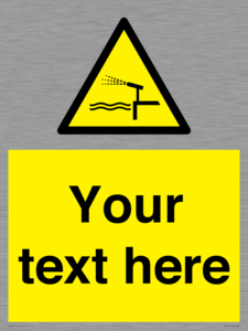 Custom warning water cannon